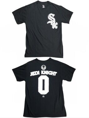 Majestic White Sox Jedi Knight Graphic Tee Black SZ M